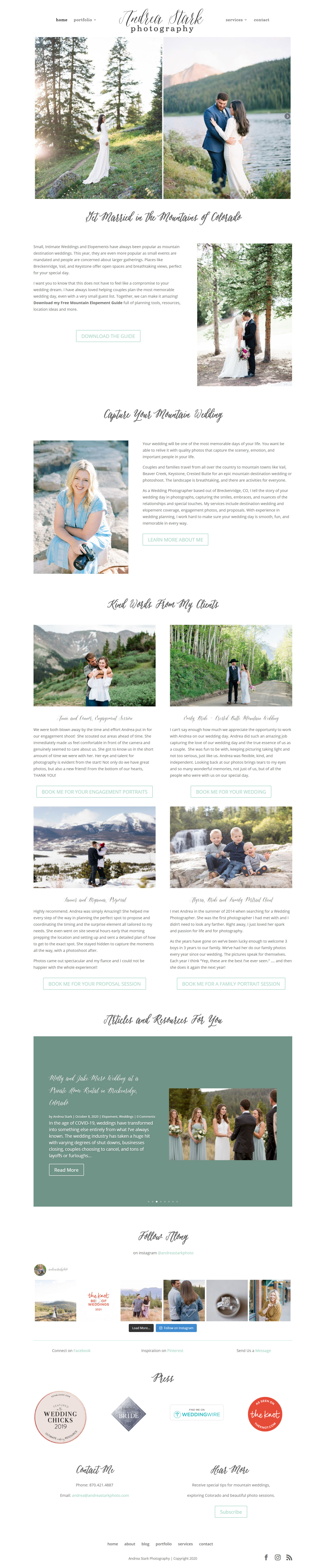 Breckenridge Mountain Wedding and Family Portrait Photographer